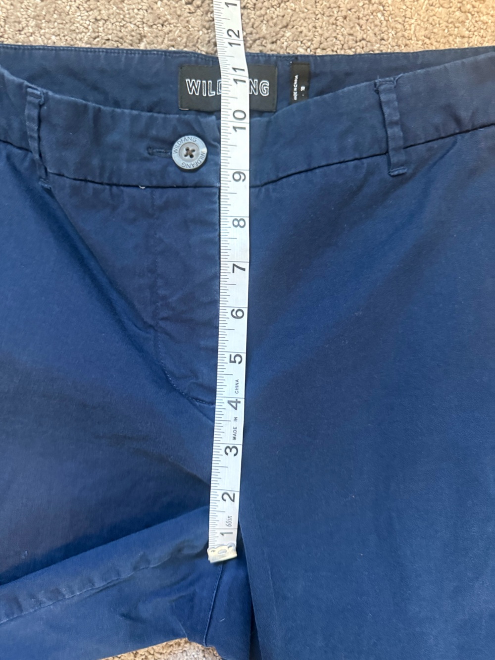 Wildfang The Essential Trouser Navy Blue Women’s Size 10 - Picture 12 of 13